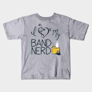 I love my band nerd yellow Kids T-Shirt